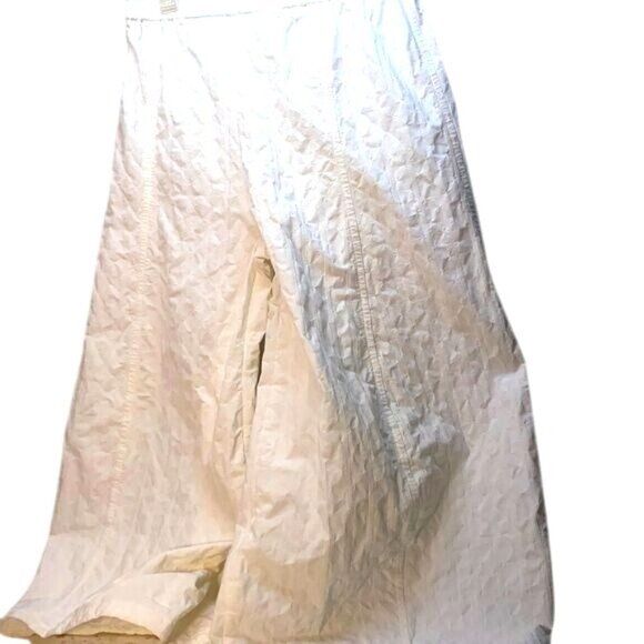 Sienna Quilted Wide Leg Pants S Cotton  Lycra Elastic Waist Vintage Look Made In - Picture 1 of 7